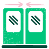 closing doors icon